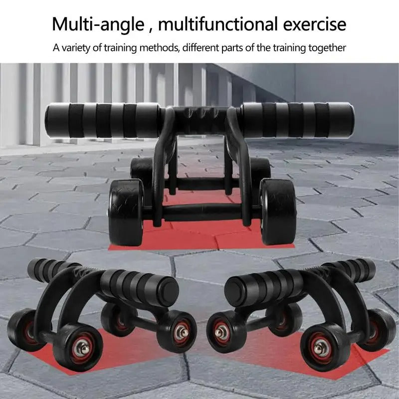 Unisex 4 Wheel Abdominal (Abs) Roller