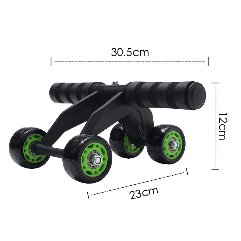 Unisex 4 Wheel Abdominal (Abs) Roller