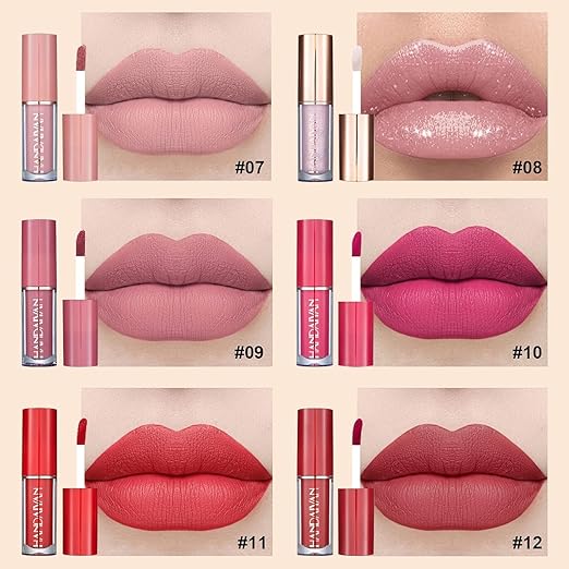 Velvet Matte Liquid Lipstick Set - 12 shades