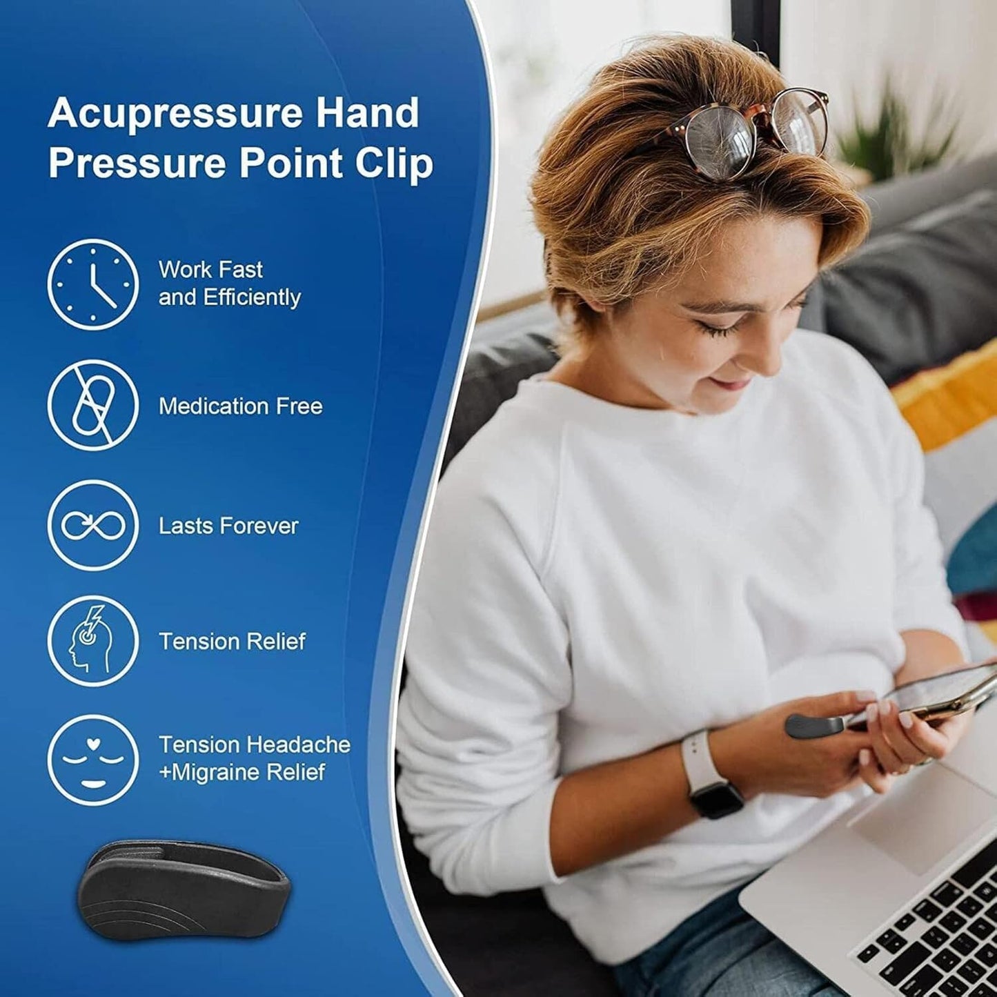 Sugar Control LI4 Acupressure Point Clips (Buy 1 Get 1 Free)