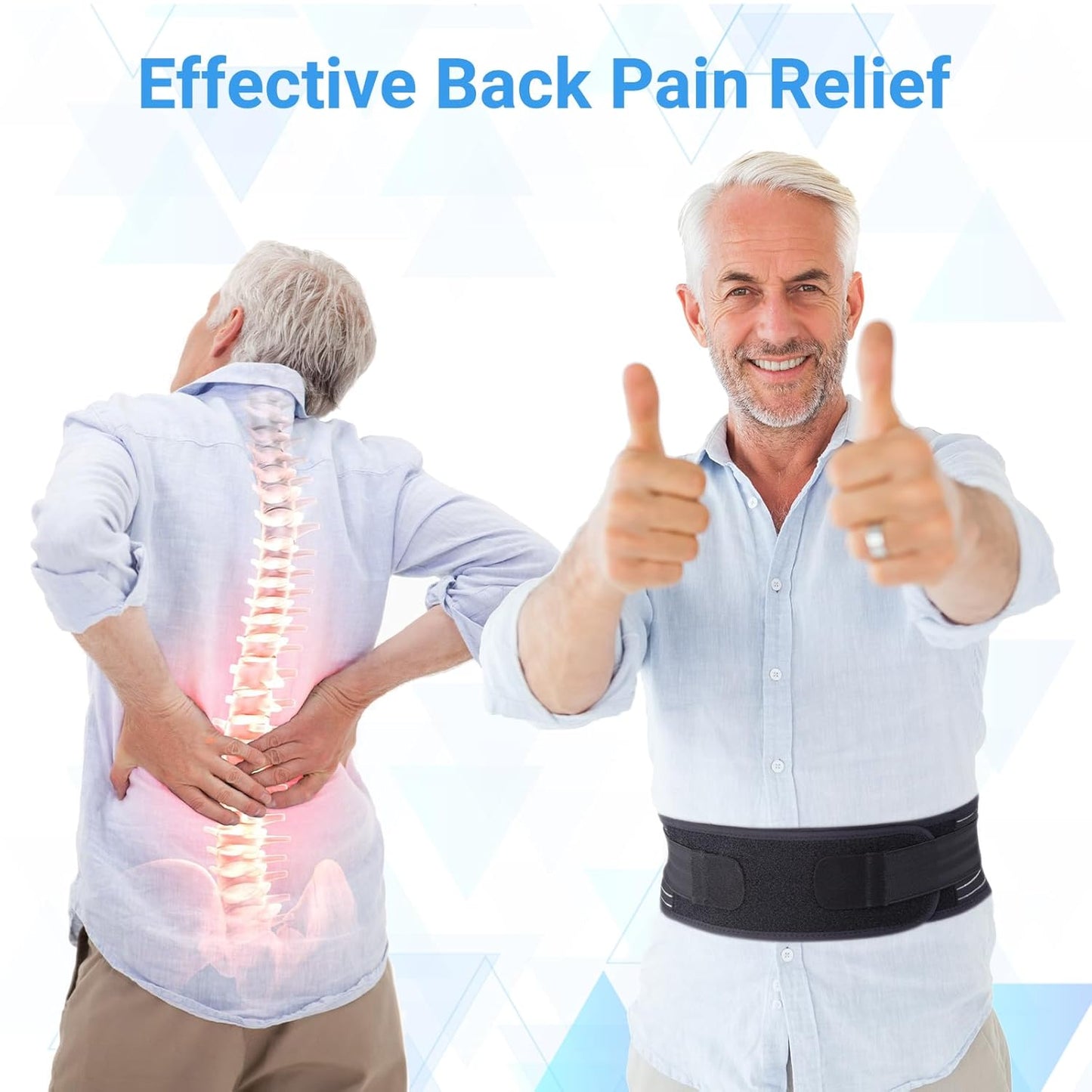 Lower Back Lumbar Support And Sciatica Pain Relief Brace