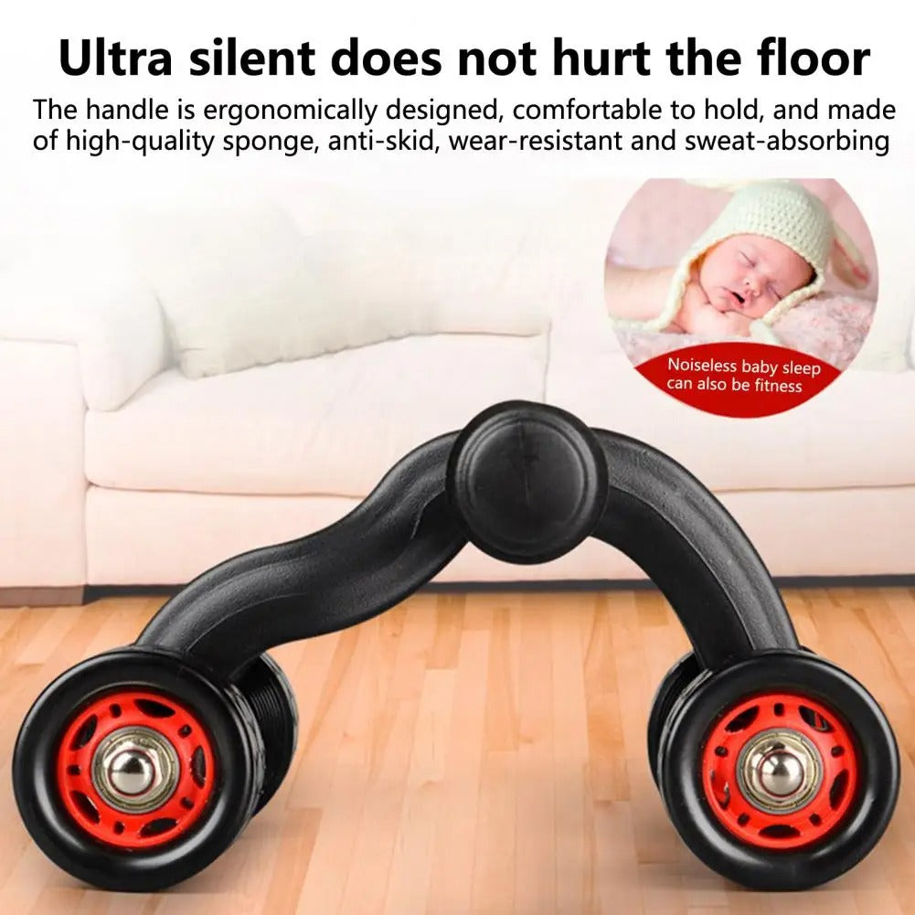 Unisex 4 Wheel Abdominal (Abs) Roller