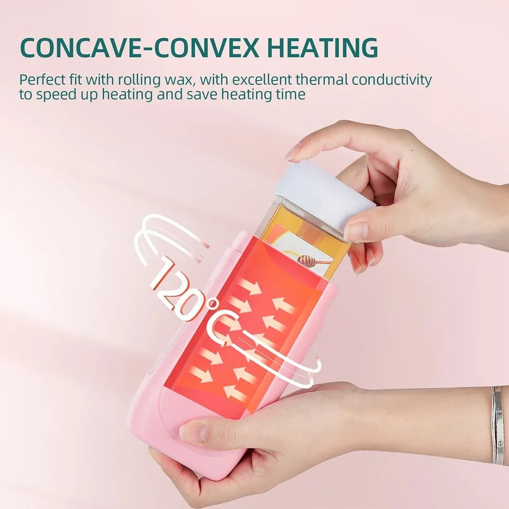 Hair Removal Wax Warmer Roll On Heater machine With Wax Refill Cartridge (Combo of 3 Products)