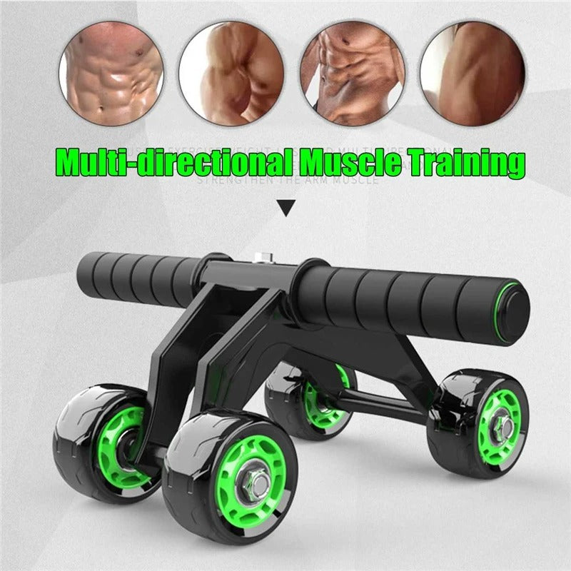 Unisex 4 Wheel Abdominal (Abs) Roller