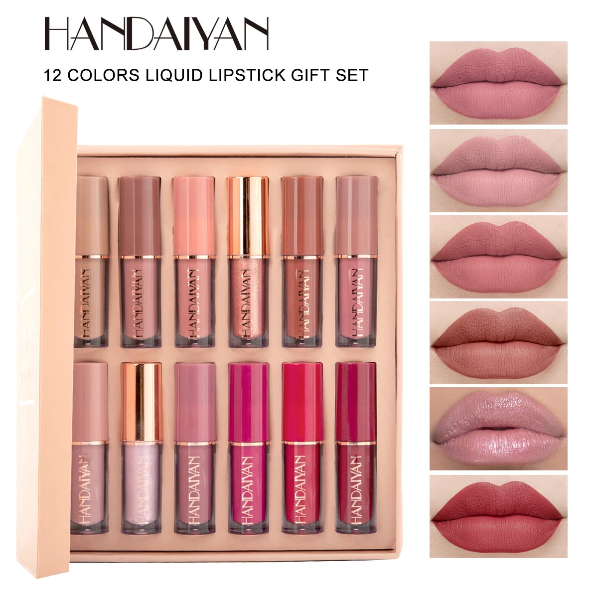 Velvet Matte Liquid Lipstick Set - 12 shades