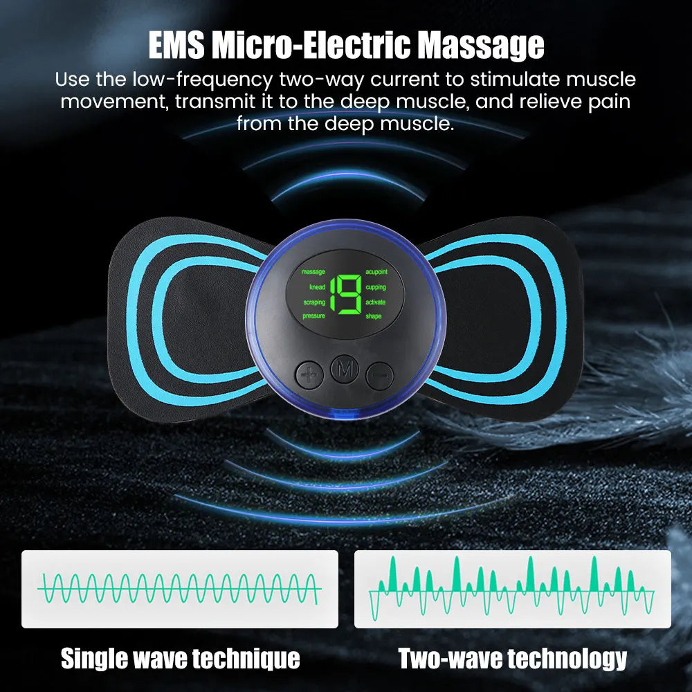 Electric Mini Massager with 8 Modes and 19 Strength Levels