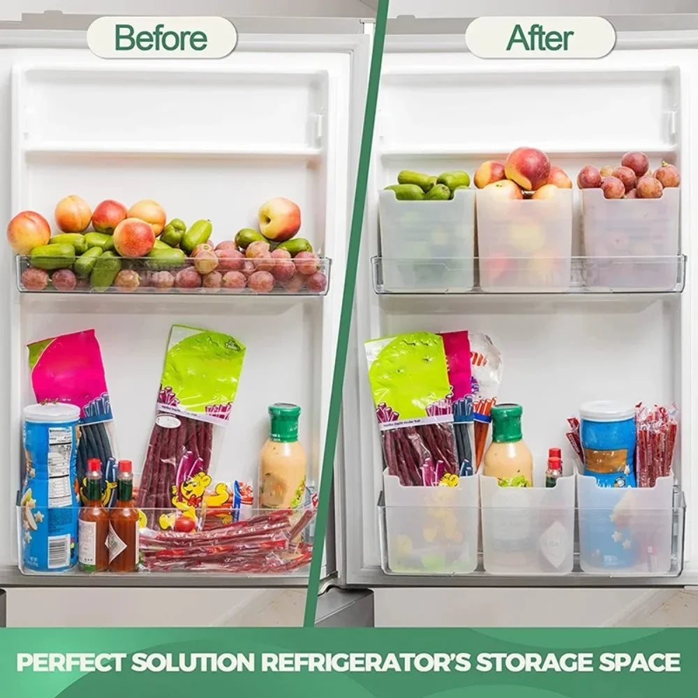 Fridge Storage and Organiser Box (Set of 6)