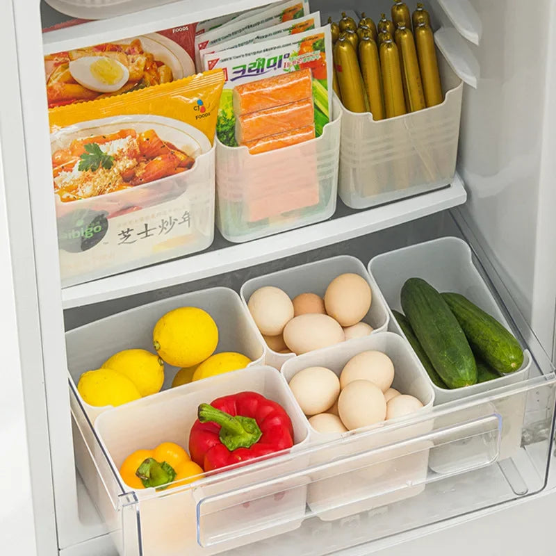 Fridge Storage and Organiser Box (Set of 6)