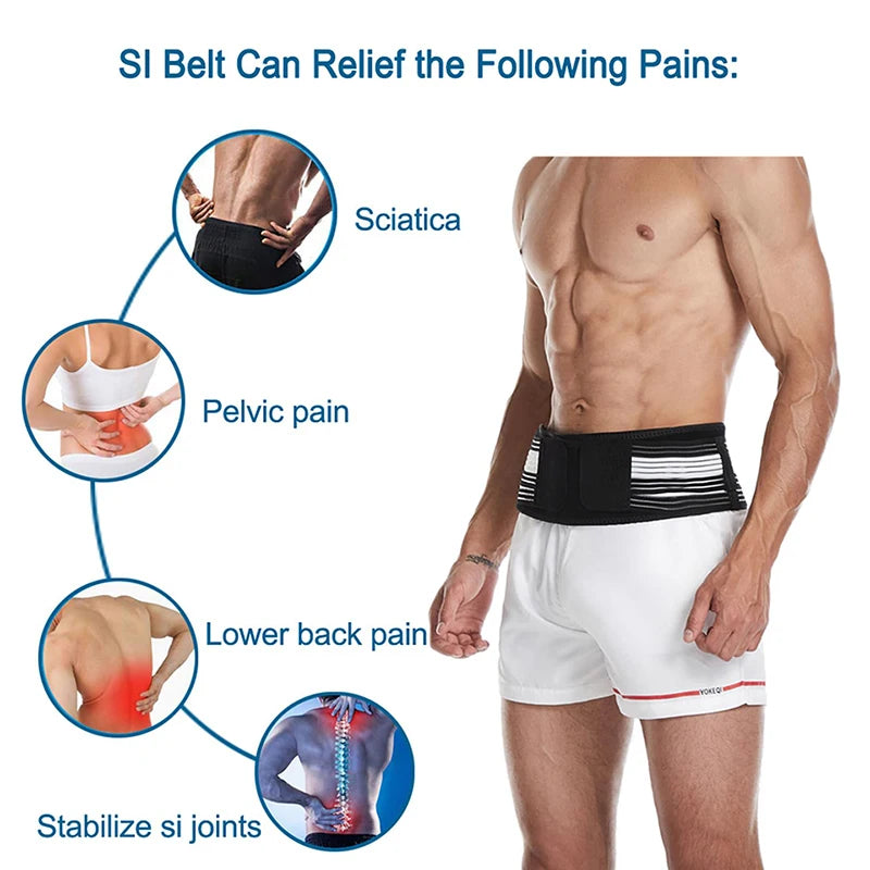 Lower Back Lumbar Support And Sciatica Pain Relief Brace