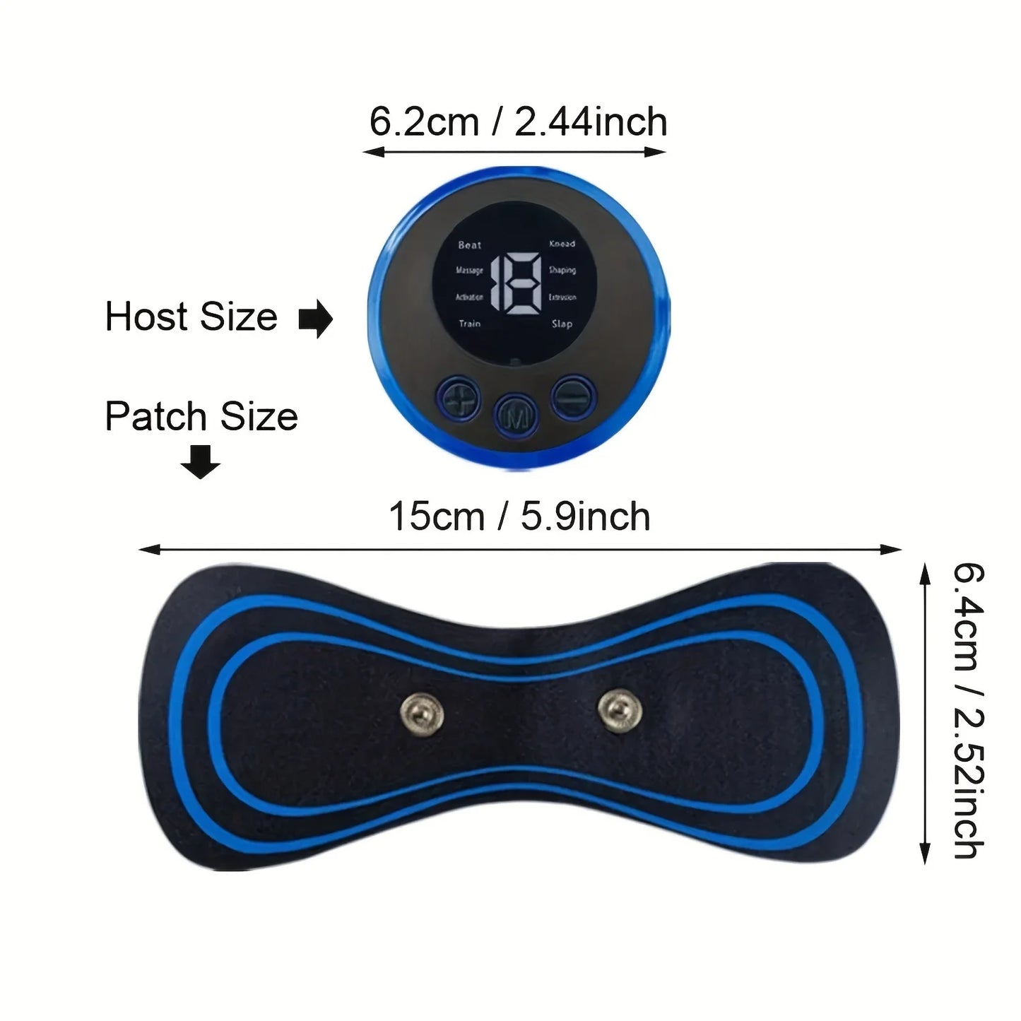 Electric Mini Massager with 8 Modes and 19 Strength Levels