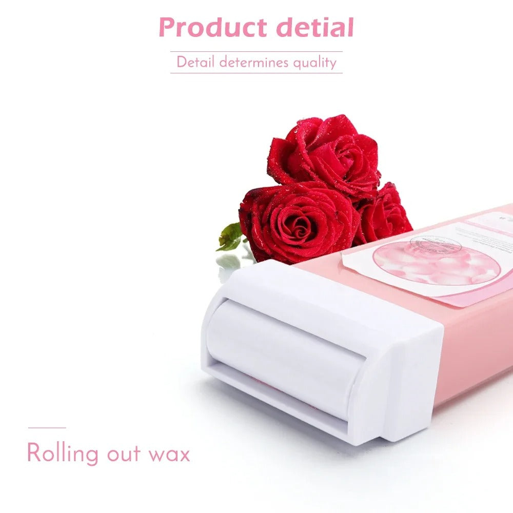 Hair Removal Wax Warmer Roll On Heater machine With Wax Refill Cartridge (Combo of 3 Products)