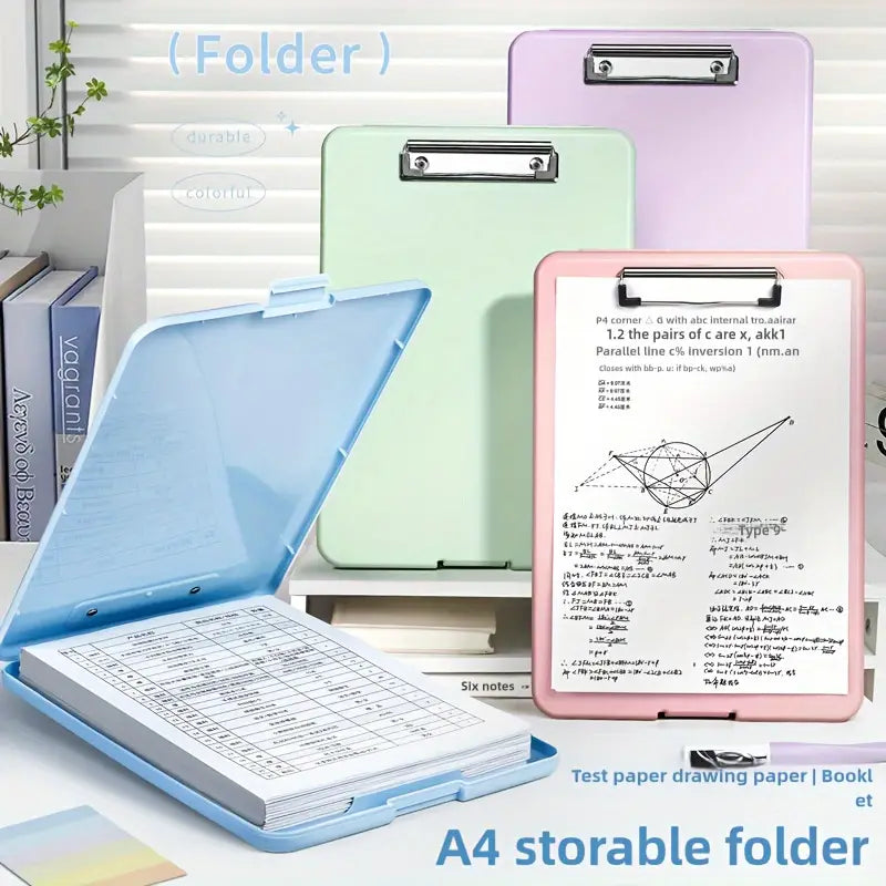 Writing Clipboard With Utility Holder Storage Pad