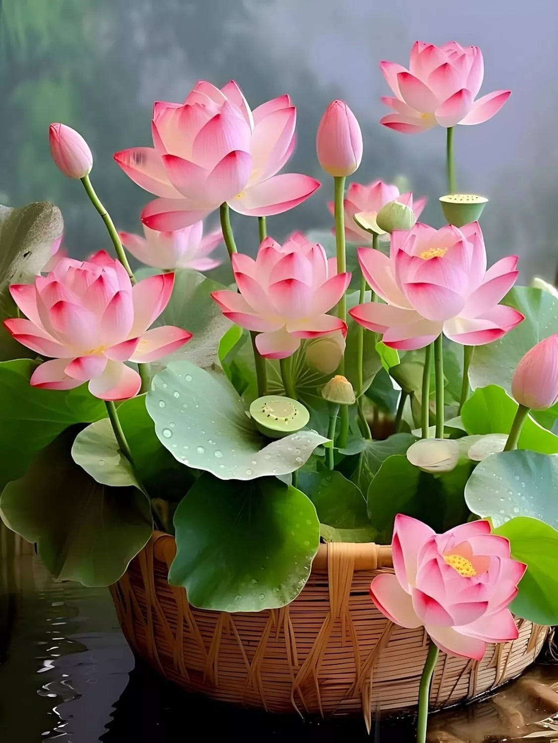 Bowl Lotus Flower seeds- Pack of 40 seeds