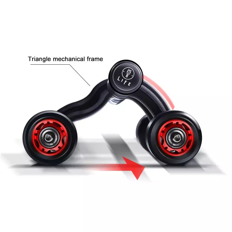 Unisex 4 Wheel Abdominal (Abs) Roller