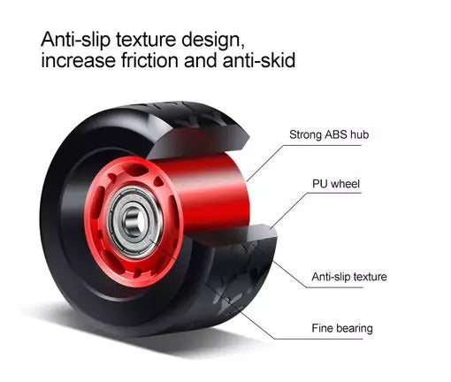 Unisex 4 Wheel Abdominal (Abs) Roller